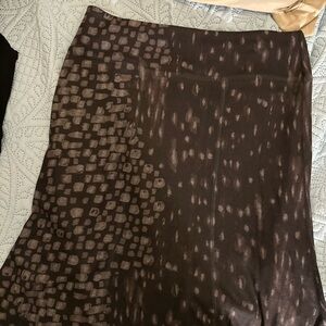 NWT Nally & Millie Dark Brown Textured Pencil Skirt